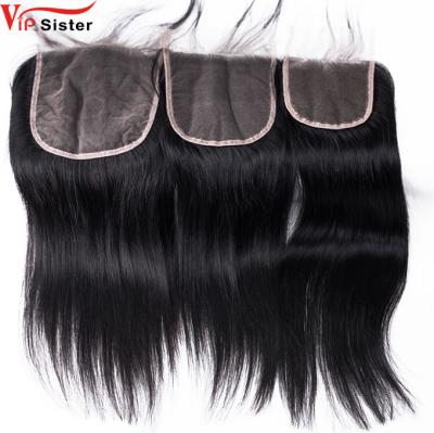 China 100% Unprocessed Good Quality Swiss Human Hair 9A HD Lace Closure Straight Human Hair 2x6 4x4 5x5 6x6 7x7 for sale