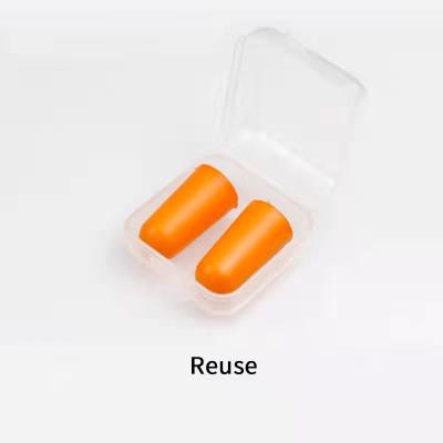 China Disposable noise environment new product cord earplugs PU foam ear plug for hearing protection SNR37dB for sale