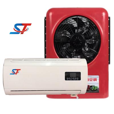 China Quick Refrigeration/Battery Powered Electric Parking Air Conditioner Large Capacity Refrigeration Volt 12V/24V Electric For Truck Electric Parking Air Conditioner for sale