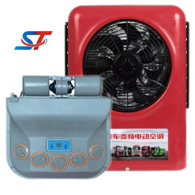 China Quick Refrigeration/Indoor Roof Top Evaporator 12V/24V Battery Operated Electric Parking Air Conditioner Large Refrigeration Capacity For Truck Electric Parking Air Conditioner for sale