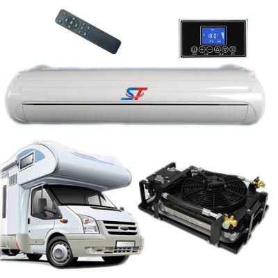 China Quick Refrigeration/Battery Powered Electric Parking Air Conditioner Large Capacity Refrigeration 12V/24V Electric Volt Air Conditioner For Truck And Van Electric Parking for sale