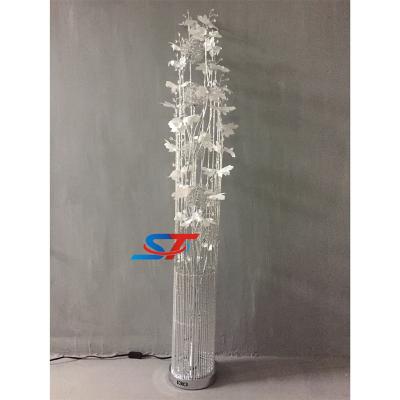 China Modern Design Decoration Gift Aluminum Flower Atmosphere Led Floor Lamps Stand for sale