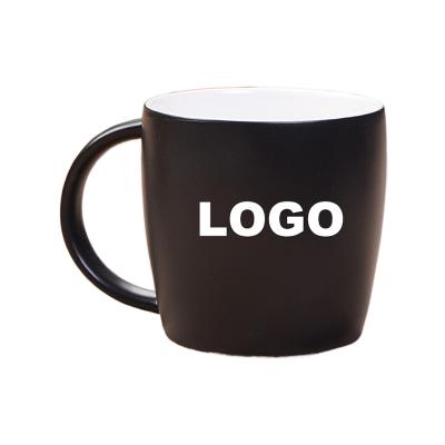 China Barber Shop Factory Customized Logo Customized Matte Glossy Outdoor Mug Large Capacity Ceramic Water Cup for sale