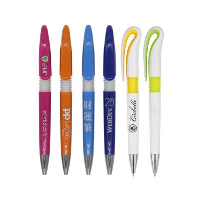 China Custom Printing Promotional Pen High-Grade Personalized Promotion Plastic Ballpen Cheap Advertising Click Smooth Writing Ballpoint Pen for sale