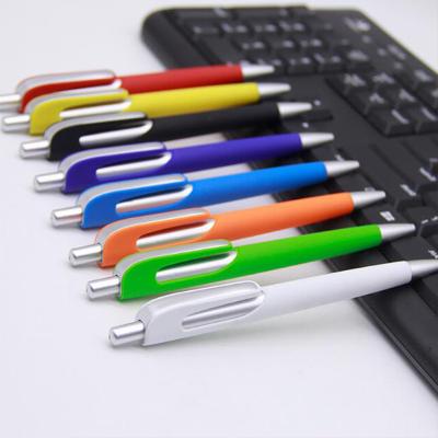 China Pen Multi-Color Premium Promotion Gift Promotional Plastic Ballpen Personalized Printing Advertising Tip Pen With Click Clip for sale