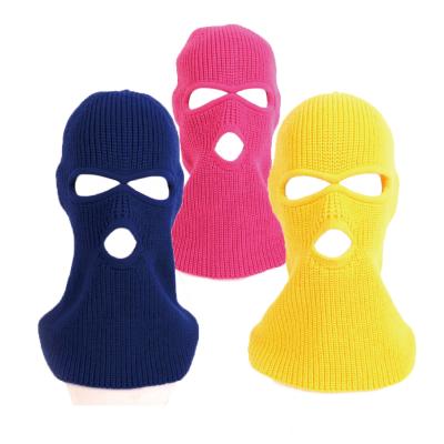 China Custom Motorcycle JOINT Logo Ski Mask Balaclava Hat Three Hole Neoprene for sale