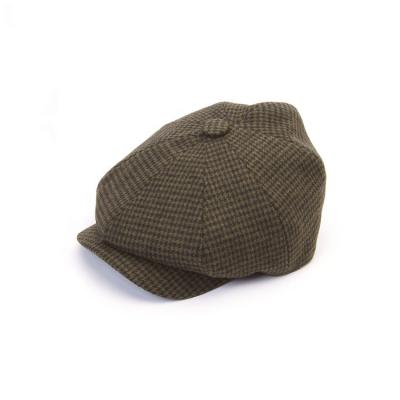 China Hot High Quality Vintage Checked Plain Wool Newsboy Male Ivy Cap Hats for sale