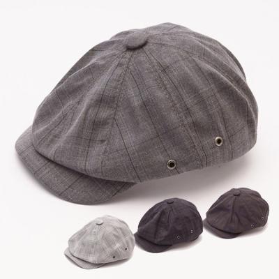 China Comfortable Polyester Wholesale Vintage Screened Flat Cap Outdoor Newsboy Ivy Cap For Men for sale