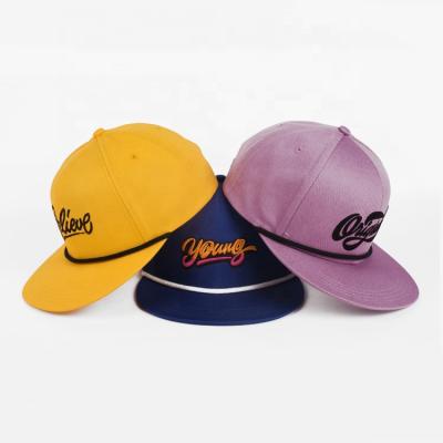 China JOINT Logo 6 Panel Cotton Sports Embroidery Snapback Unisex Custom Hats for sale