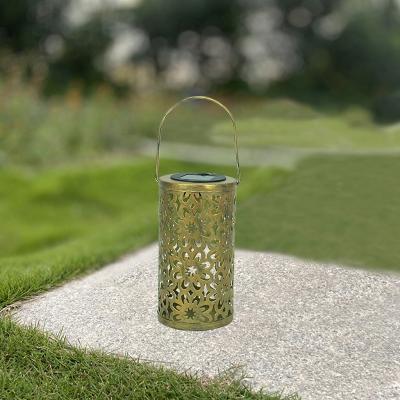 China Stainless Steel Solar Islamic Moroccan Garden Arabic Rechargeable Led Christmas Camping Lanterns Candle Led Metal Wedding Light for sale