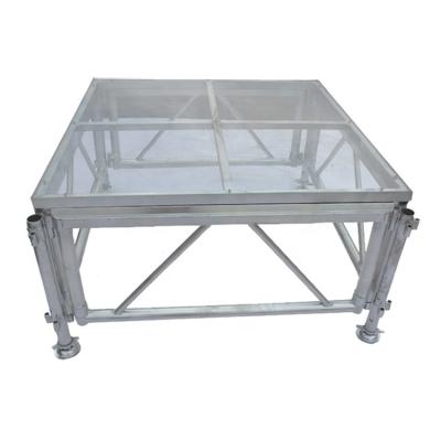 China Lightweight Wedding Adjustable Glass Alloy Step Platform For Outdoor for sale