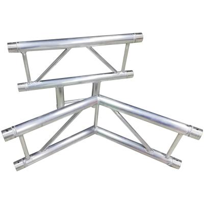 China 2 Way Horizontal Single Row Aluminum Truss Corner Stage Concert Stage Lighting Truss Trade Show Building Showroom for sale