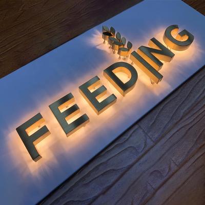 China Buildings led letter lights outdoor signage 3d metal channel letter sign custom signage backlit channel led letter for sale