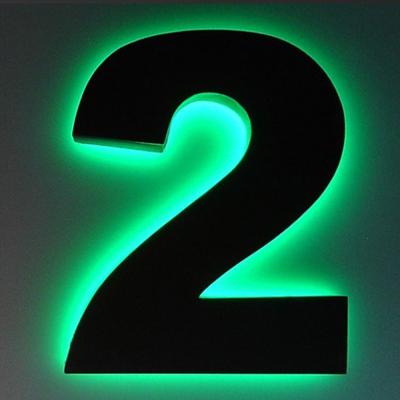 China Buildings House Hotel Number Sign Led Illuminated Hotel Room Number Sign Led House Number for sale