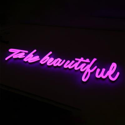 China Indoor Outdoor Purple Neon Bar Lights Signage Blue Wedding Words For Rooms Outdoor Logo Neon Sign Red Lights Wall Led Neon for sale