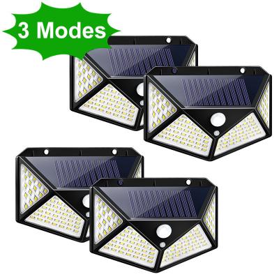 China Amazon Popular Outdoor Automatic Induction Solar Garden Lamp 100 Polycarbonate Motion Sensor Led Wall Light for sale