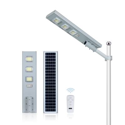 China High Brightness Ip65 Waterproof Solar Garden Light 100W 150W 200W Motion Sensor All In One Solar LED Street Light for sale