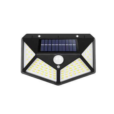 China High Lumen 100led Polycarbonate Waterproof Wireless Solar Wall Light Outdoor Backyard Garden Motion Sensor Led Solar Light for sale