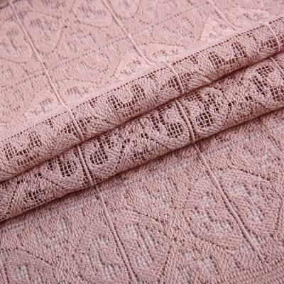 China Water Soluble Chemical Pink Lace Fabric New Arrivals Stock Embroidery Fabric for sale