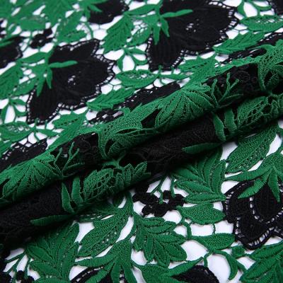 China Fashion New China Supplier Custom Water Soluble Lace Fabric Fancy Dress Fabric for sale