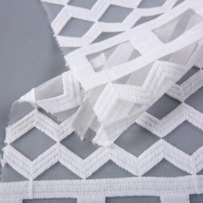 China Fashion factory direct sale all over wedding organza lace fabric embroidery wholesale for sale