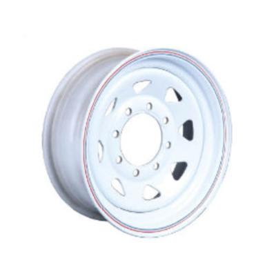 China Steel Factory Direct Sale Customized 6 Hole Steel Wheel 4X100 Steel Wheel Rim for sale