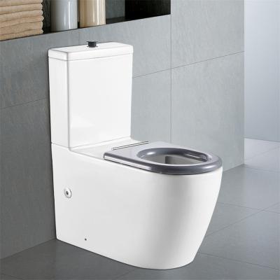 China Double-flux BINLI China Chaozhou Sanitary Ware Two Piece Bathroom Public Toilet For Handicapped for sale