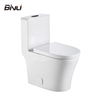 China Double-Flow Binli Sanitary Ware Strap 300mm Toiletries Modern Sanitary Wholesale Bathroom Commode Toilet for sale