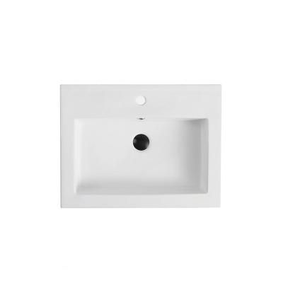 China BINLI Bl201-60 Modern Bathroom Cabinet Wash Basin Countertop Sink Bathroom Ceramic Top Basins for sale