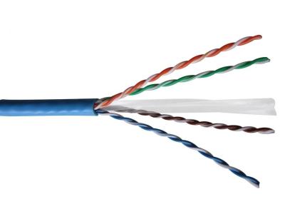 중국 알루미늄 Mylar는 Cat6 랜 케이블 PE 절연제, 종류 6 네트워크 케이블을 보호했습니다 판매용