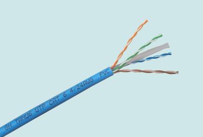 China Kategorie 6 Halogen Lan-Kabel UTP-Katzen-6 geben mit Jacke PVC-Jacken-/FRPE frei zu verkaufen