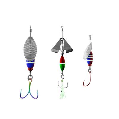 China Saltwater Big Game Lures Wobbler Spoon Fishing Lure Spinner Baits Slow Throw Spoon Fishing Lure With Treble Hooks for sale