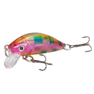 China Hot Sales Swimming Vivid Fish Action 4.3g 50mm 8 Colors Wobbler Bait Artificial Minnow Hard Topwater Fishing Lures New for sale