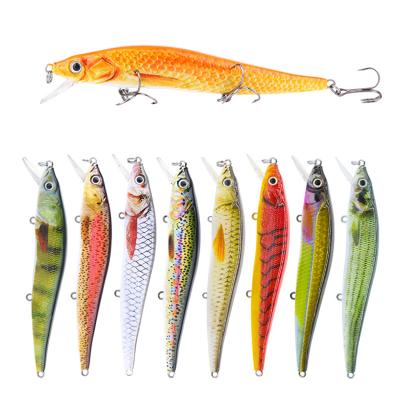 China Vivid Action 120mm ABS Plastic Bionic Multi Colors 15g Sinking Artificial Sinking Minnow Fishing Supplies Herring Lure Hardbait for sale