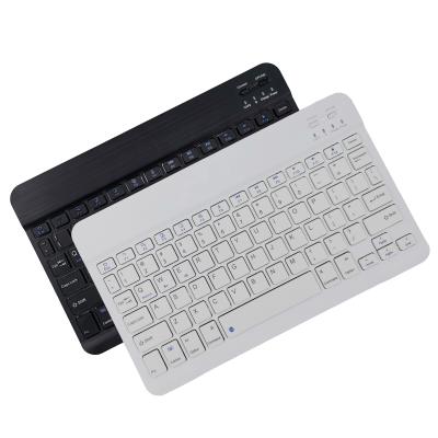 China Best ABS Anti-ghosting Tablet PC Ultra Thin Laptop Black Gift Multi Device BT Keyboard With Scissors for sale