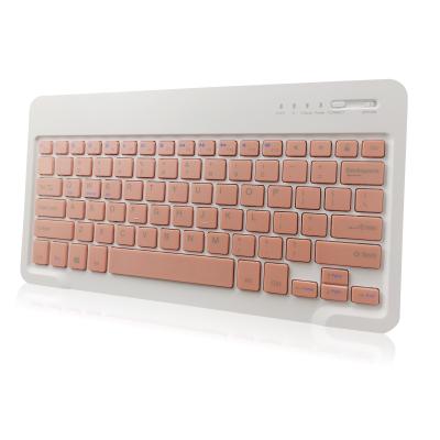 China Popular Colorful Anti-ghosting BT Keyboard For Teenage Girls Wireless Keyboard Novel for sale