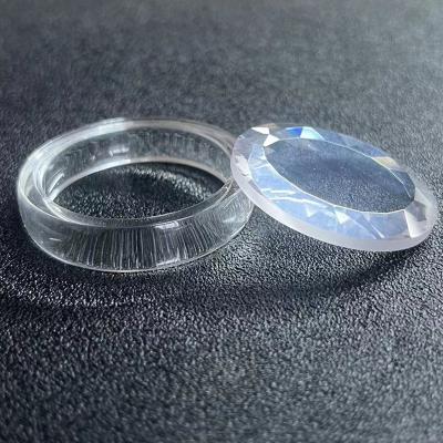 China Plain Transparent Sapphire Crystal Watch Glass With Facet 15-50mm for sale