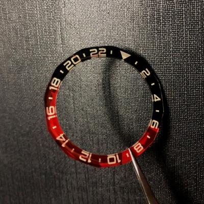 China Convex Custom Scratch Resistant Sapphire Bezel Insert for sale