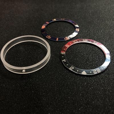 China AF Coating H9 Silk Printing Sapphire Flat Bezel Insert for sale