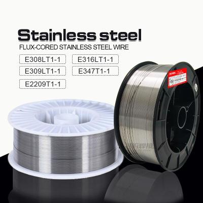 China Excellent Performance Welding Flux Cored Welding Wire Stainless Steel GB/T 17853 E309LTI-1 E308LT1-1 E316LT1-1 E347LT1-1 Stainless Steel MIG Welding Wire for sale