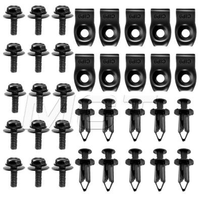 China Automotive Auto Car Body Clips 75495-35010 Plastic Front Fender Bumper Cover Clip Kit 75397-35010 Auto Car GRC-70 Fastener Fit For Toyota Lexus for sale