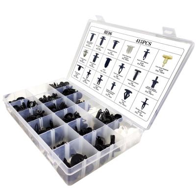 China Auto Parts Fastener 415pcs Plastic Push Type Sssortment Auto Fasteners Assorted Car Clips Set Body Auto Plastic Clips Fasteners For Car Assorted for sale