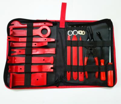 China Auto Tuning Kit 19 Car Panel Removal Tools With Storage Bag Car Trim Removal Set for sale