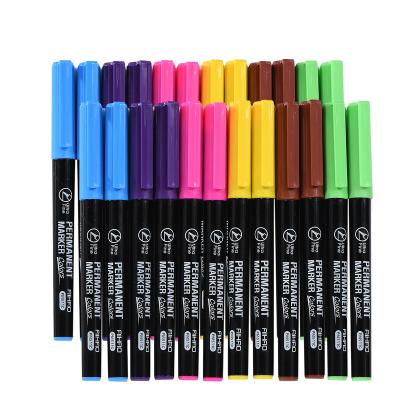 China Cap Off Hot Sale High Quality Plastic Assorted 6 Colors Ultra Fine Point Permanent Marker for sale