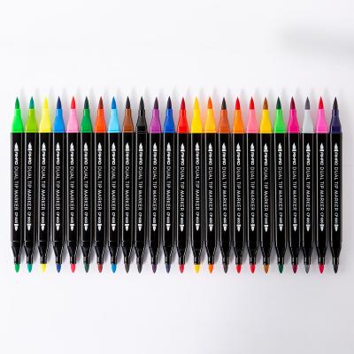 China Cap Off Aihao Hot Selling Custom Plastic Art Marker Pens 24 Different Colors for sale