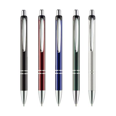 China office & School Pen Aihao Metal Retractable 0.8mm/1.0mm Ballpoint Pens for sale