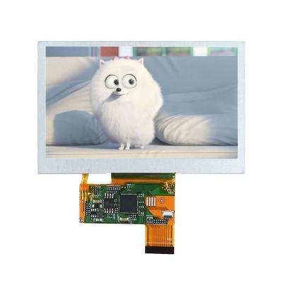 중국 4.3 애니메이션을 하는 터치 없는 인치 HMI IPS LCD 모듈 COF 가는 800x480 LCD 디스플레이 판매용