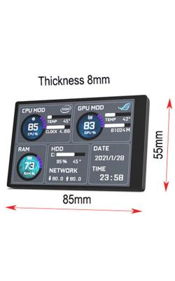China 3,5-Zoll USB-Sekundärmonitor IPS-Sekundärpc-Monitor CPU RAM HDD 320x480 zu verkaufen