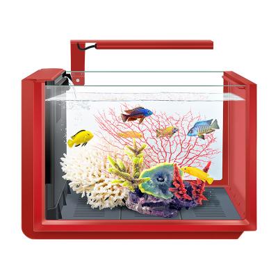 China Biozym Sustainable Plastic Portable Desktop Mini Aquarium for sale