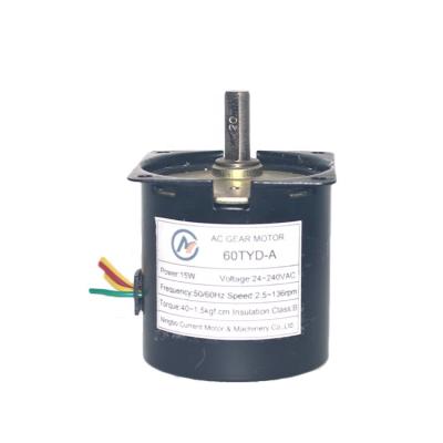 China IP44 60TYD 110VAC 220VAC 10W 15W AC Synchronous Motor for sale